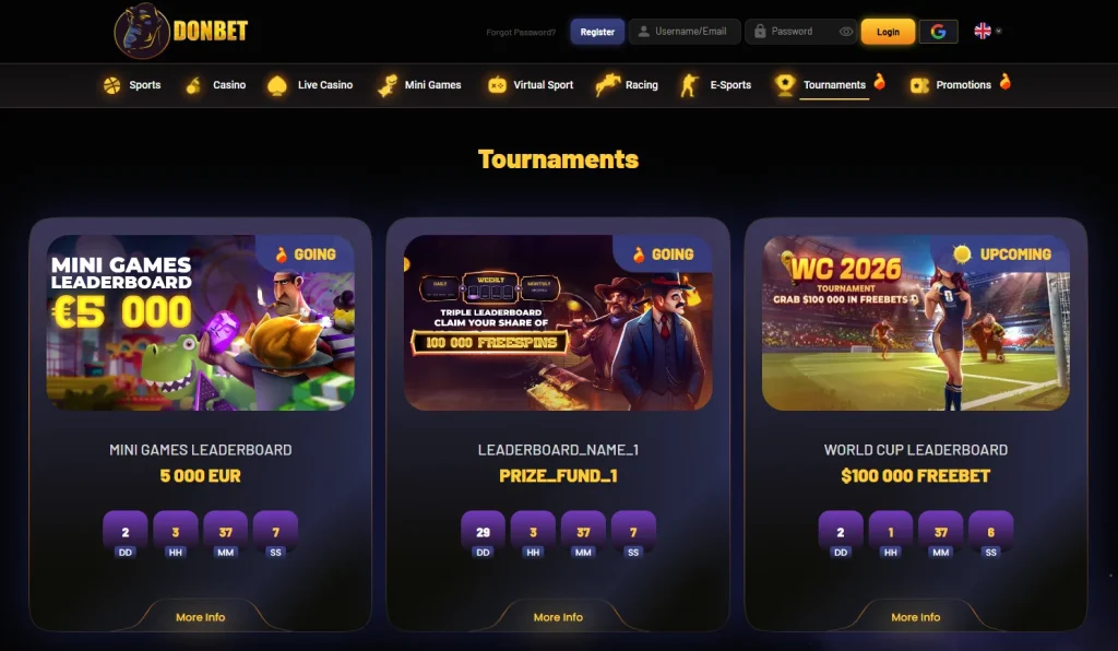 DonBet Casino Login