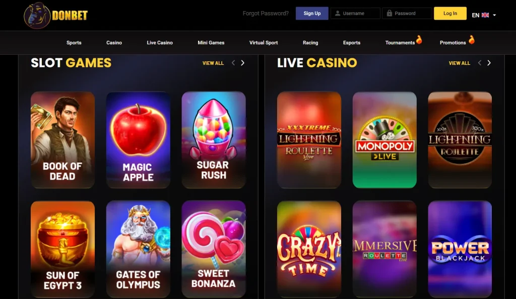 DonBet Casino Slots